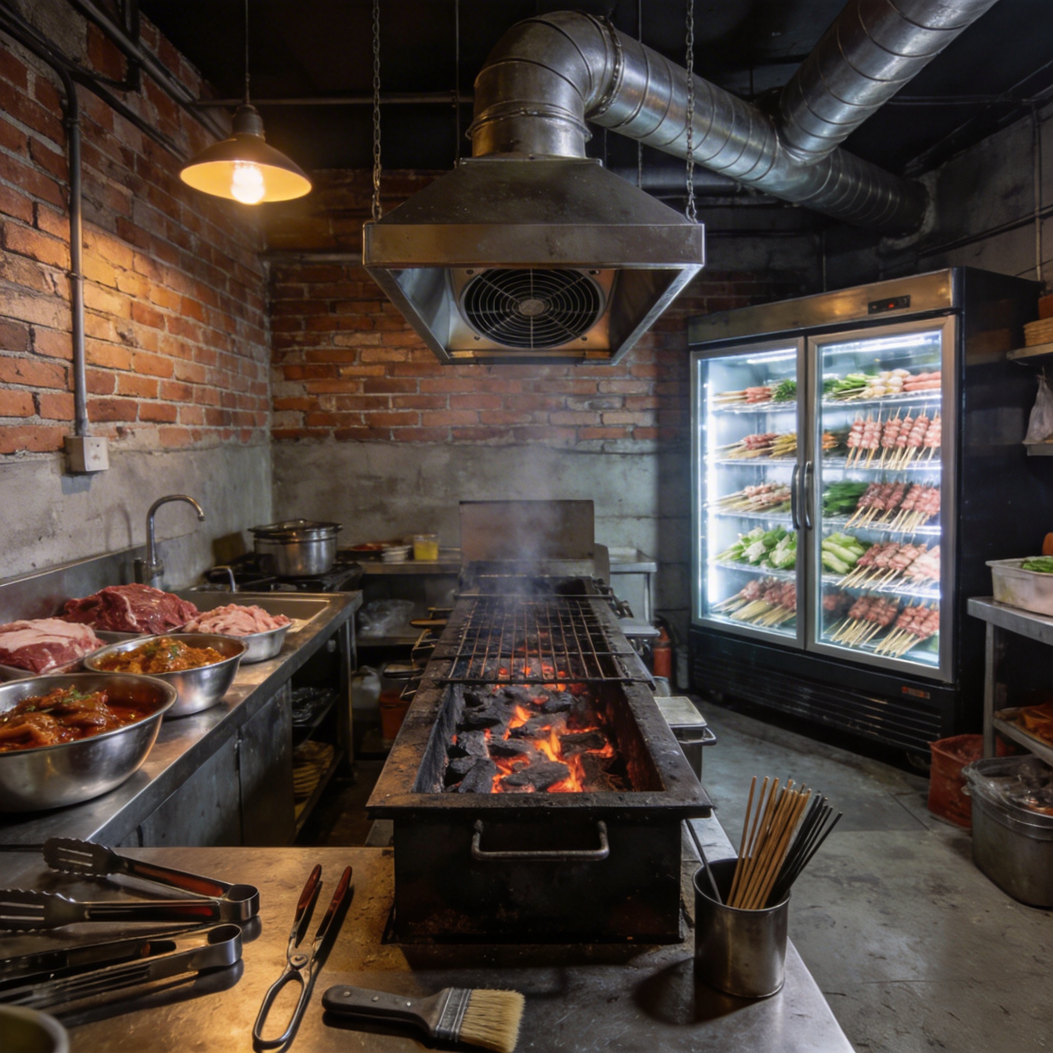 大型烧烤连锁中央厨房